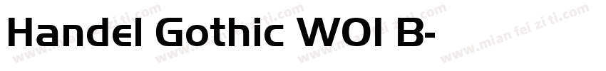 Handel Gothic W01 B字体转换